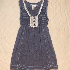 Max Studio chambray and lace dress